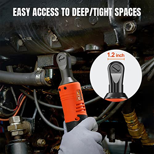 Mjf Cordless Electric Ratchet Wrench Set, 400 Rpm 12V Power Electric Ratchet Driver With 13 Sockets, Two 2000Mah Lithium-Ion Batteries And 60-Min Fast Charge, Variable Speed Trigger #TOP1