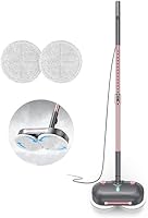 Talooz F6 Scrubbing Steam Mop: Rotating Pads, 284°F Steam, 23FT Cord, LED Lights - Safe for Hardwood, Laminate, Tile