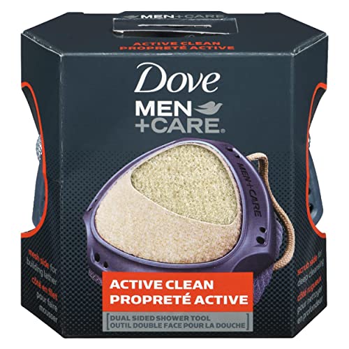 Dove Men + Care Outil douche 2 côtés nettoyage actif exfoliant corps hommes 1 unité