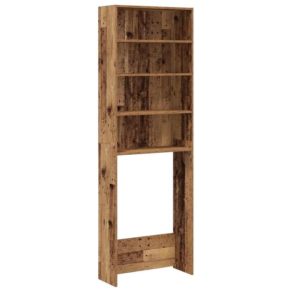 Waschmaschinenregal 64x24x190 cm 4 Faecher
