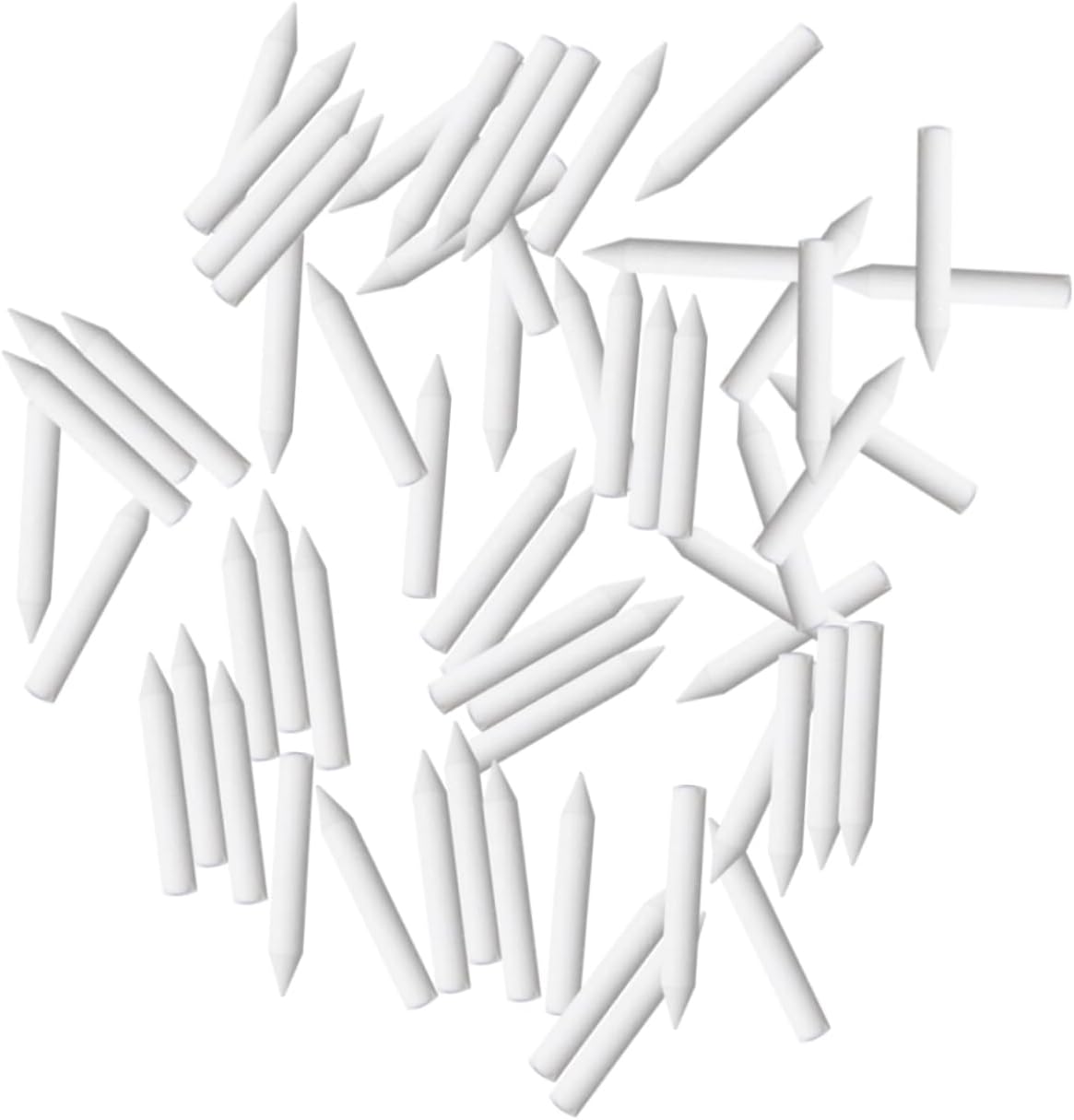 NUOBESTY 60Pcs Refractory Support Nails Pottery Kiln Tools Ceramic Firing Accessories 0.78In Durable Clay Firing Support Pins for Crafting and Kiln Stilt Setup