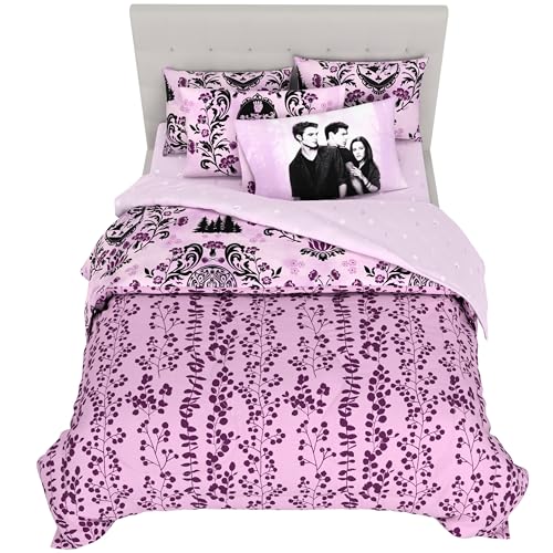 Image of Twilight The Saga Bedding Set, Queen Size 7-Piece Super Soft Fluffy Reversible Comforter & Sheet Set with Sham, (100% Officially Licensed Product) By Franco Collectibles