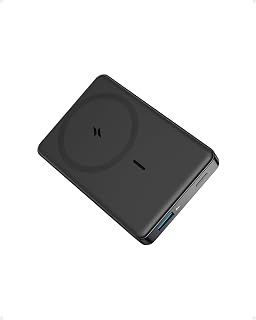 Anker Magnetic Power Bank 10K, Wireless Portable Charger, 20W Fast Charging Battery Pack with USB-C Compatible with Magsafe, iPhone 15/15 Plus/15 Pro/15 Pro Max, iPhone 14/13/12 Series