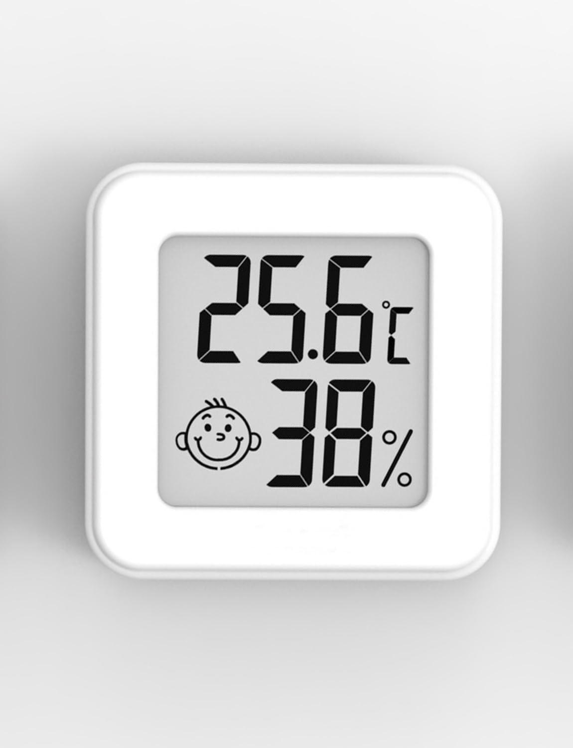 Digital Indoor Hygrometer Mini Room Thermometer Temperature Monitor and Humidity Meter Temperature Humidity Gauge (white-1 piece)
