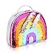 Eoncore Insulated Lunch Bag Bento Box Reversible Sequin lunch bag Rainbow Lunch Box Makeup Bag for Girls Boys Kids