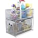 Sorbus Cabinet Organizer Set -Mesh Storage Organizer with Pull Out Drawers-Ideal for Countertop, Cabinet, Pantry, Under The Sink, Desktop and More (Silver Two-Piece Set)