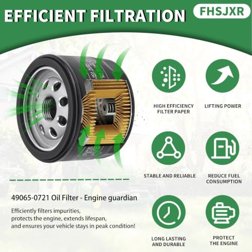 Image of 49065-0721 Oil Filter 49065-7007 for Kawasaki FR691V FR730V FR651V FR600V FX600V FX730V FS691V FS651V FR651V Engines