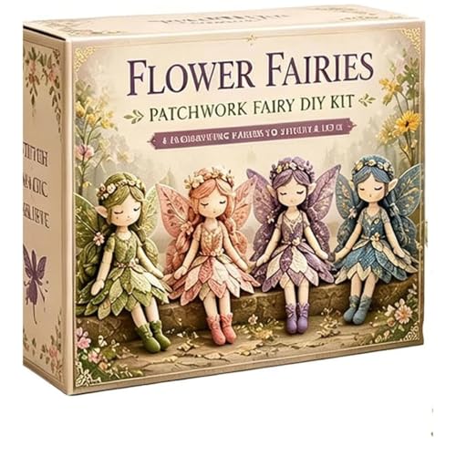 Kit de couture fées florales pour s'initier aux loisirs créatifs