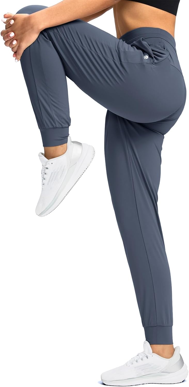 G Gradual Women's Joggers Pants with Zipper Pockets High Waisted Athletic Tapered Sweatpants for Women Workout Lounge - Image 2