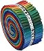 Robert Kaufman Fabrics RU-232-41 Kona Cotton Solids New Dark Roll Up 41 2.5-inch Strips Jelly Roll