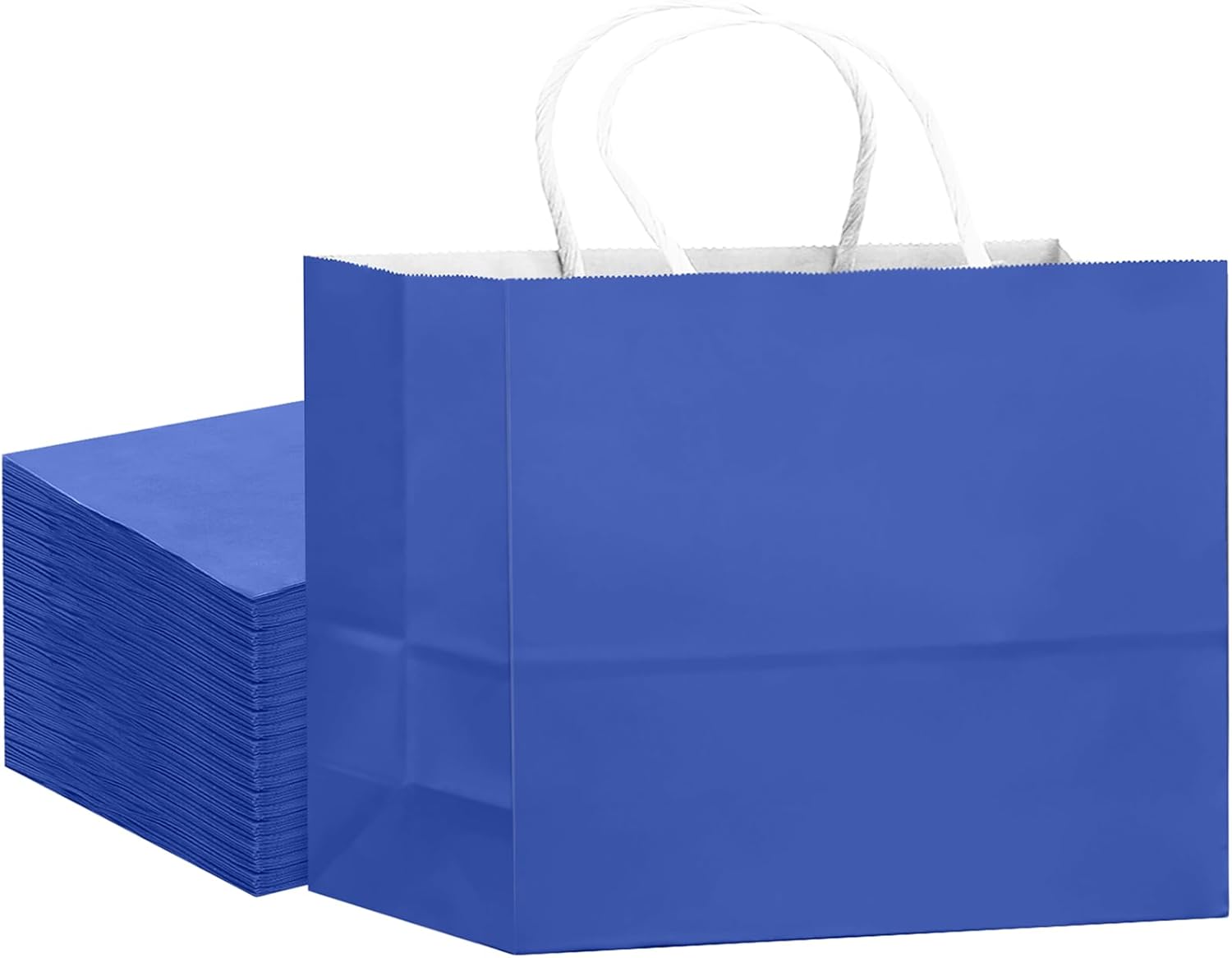 qiqee 24PCS Large Gift Bag with Handles Bulk 13"x4.5"x10" Gift Bags Purple Blue Bags Multiple Uses (32x11x25cm,Wide Large)