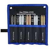 BEASAFY 10 Stück Radmontagehilfe Set, Reifen Montagehilfe Fixierbolzen M12 x 1.25, M12 x 1.5, M14 x 1.25, M14 x 1.5, M15 x 1.25, Radwechsel Werkzeug, Reifenmontage Werkzeug, Radausrichtungswerkzeug