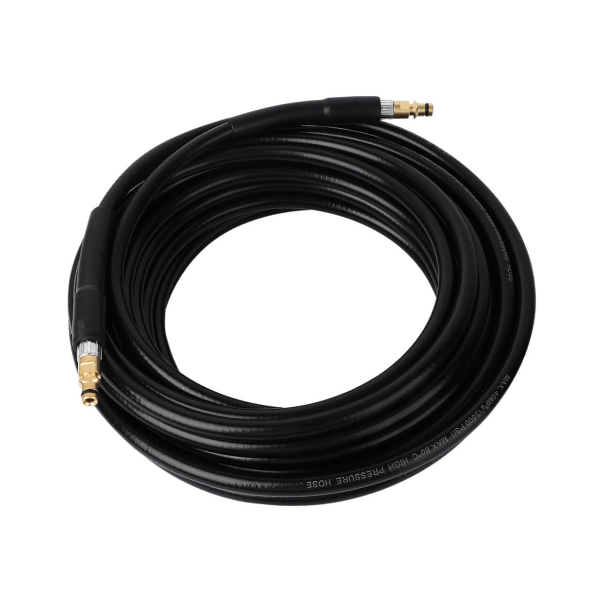 HEMOTON Tuyau en Caoutchouc Raccord Femelle pour Nettoyeur Haute Pression 15m Résistant aux Plis Couleur Aléatoire pour Nettoyage Voiture et Machine à Laver