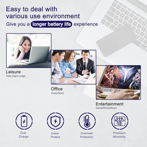 Image of L17C4PH1 60Wh /7820mAh Laptop Battery Replacement for Lenovo Yoga C930 C930-13IKB 81C4 Yoga 7 Pro-13IKB Series Notebook 5B10Q82425 5B10W67273 5B10Q82426 5B10W67176 L17M4PH1 L17M4PH2 7.68V