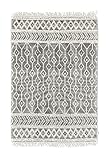 Tom Tailor | Colored Macrame Teppich | Two | aus 90% Schurwolle & 10% Baumwolle | handgewebt | Farbe: Grau | 190x290 cm