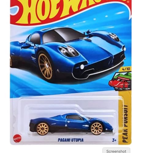 Image of hw Die-Cast 1:64 for Ages 3 and up (Pagani Utopia | Peak Pursuit | Blue)