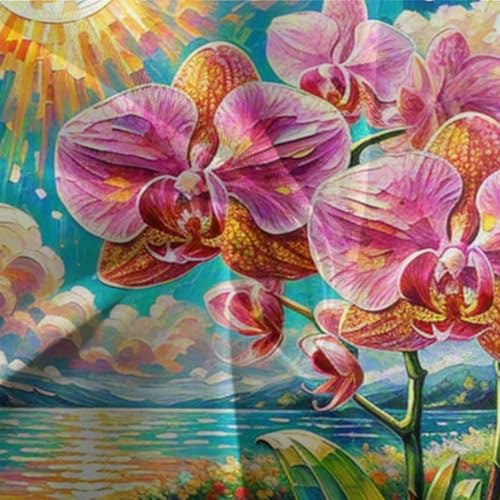 Microfibre douce housse de couette imprimé Phalaenopsis haut de gamme - 7