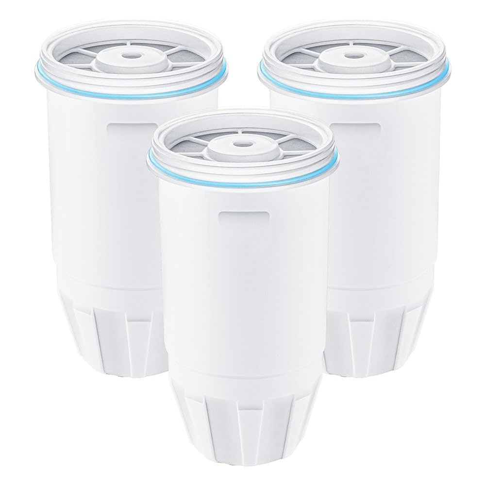 Osmond 3 filtros de agua de repuesto para jarras y dispensadores de agua Zero ZR-001, ZR-003 ZR-004, ZR-006, filtración multicapa