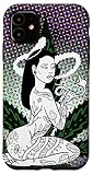 iPhone 11 Weed Smoking Babe Marijuana Cannabis Smoke Stoner 420 Gift Case