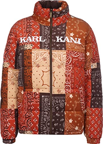 Karl Kani Herren KM224-024-1 KK Retro Paisley Reversible Corduroy Puffer...