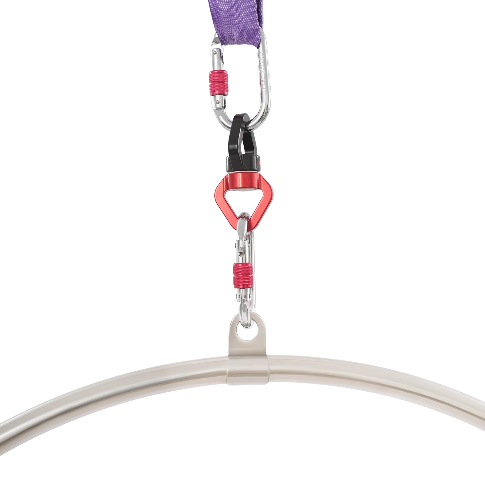 Aerial Hoop, 95x95cm Luftreifen-Bausatz, Luftreifen, Aerial Dance Zirkusring für Yoga Akrobatik Gymnastik in Haushalten, Tanzstudios, Turnhallen