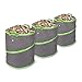 Produktbild Schramm® 3 Stück Pop Up Gartensäcke 137L Grün/Grau Polyester Oxford Selbst Aufstellend Gartensack Pop UP Garten Sack Säcke Big Bag