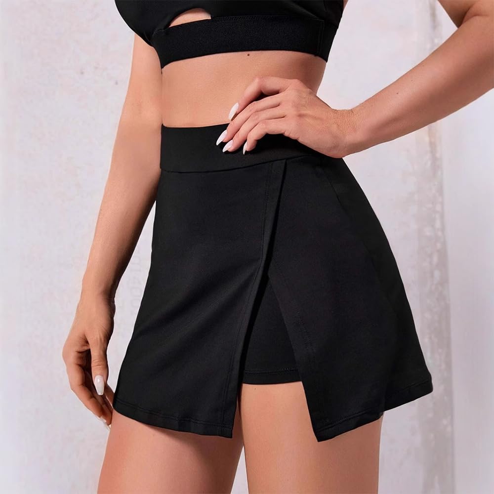 Gonna Corta da Donna Mini con Pantalone Donna Gonna da Tennis da Spacco Laterale Informale Elasticizzata Versatile