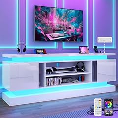 High Glossy White Without Fireplace