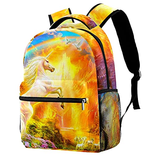 Sac à dos licorne grand volume pour ranger les cahiers enfant