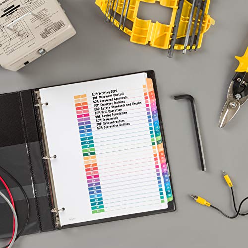 Avery-31-Tab-Dividers-for-3-Ring-Binders-Customizable-Table-of-Contents-Multicolor-Tabs-3-Sets-44129