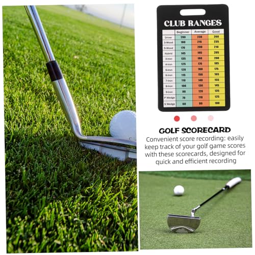 10 tarjetas de puntuación para golf reutilizables miniatura 3