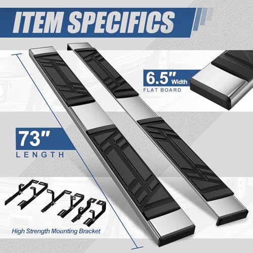 Estribos laterales de acero inoxidable para Cadillac XT6 2020-2025 miniatura 3