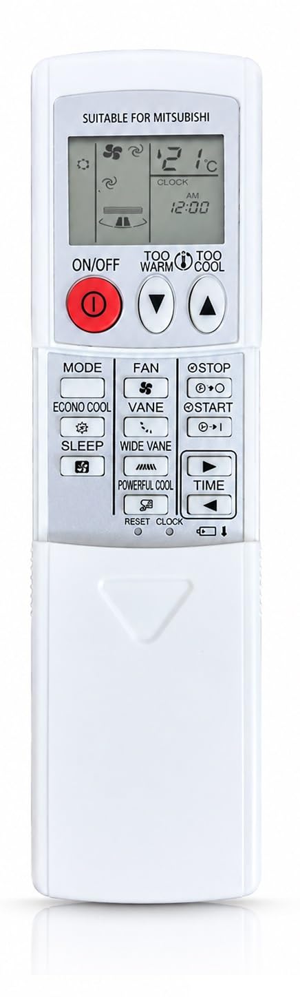Original AC Remote Compatible for Mitsubishi Air Conditioner | Replacement for KD06ES Model | Suitable for Split, Cassette & Window AC | IR Remote | White | RE 56A-image-4