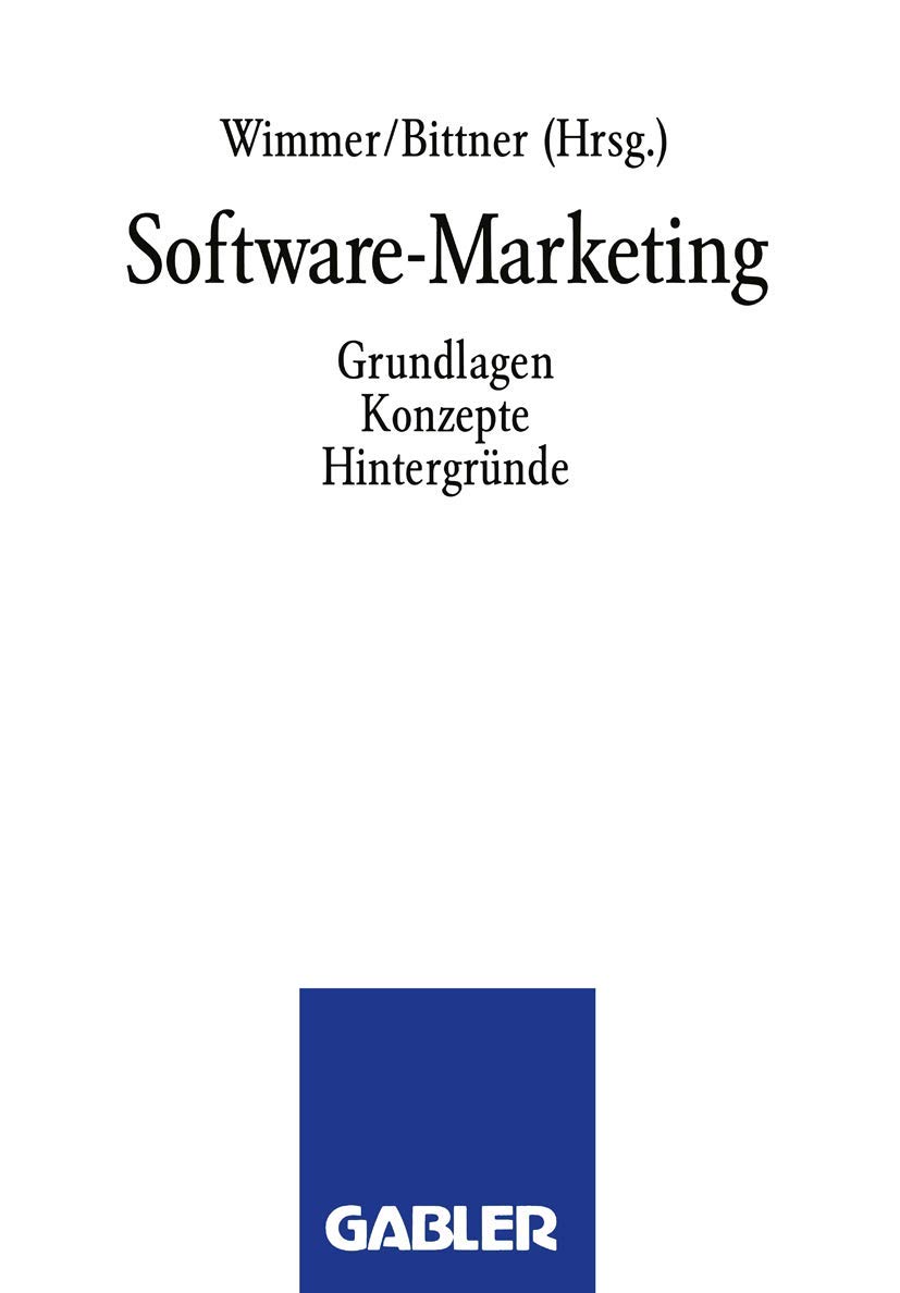 Software-Marketing: "Grundlagen, Konzepte, Hintergründe"