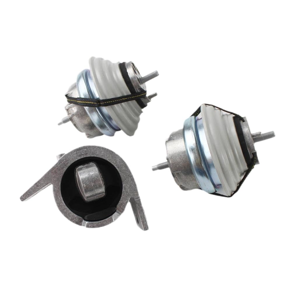 3 Piece Engine Motor Mount Left Right and Transmission Mount C2P17845 C2D38505 Compatible with Jaguar XF XJ 4.2L 5.0L