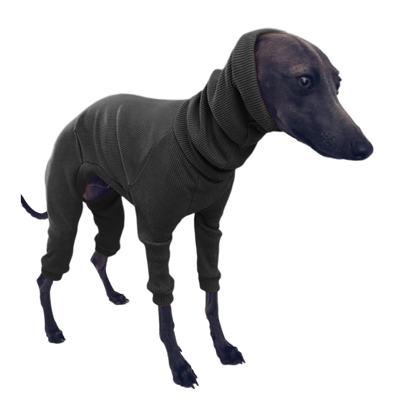 Italienische Windhund-Kleidung, Wintermantel for Hunde, Pyjama-Einteiler, vierbeiniger Rollkragenpullover, Stretch-Windhund-Bekleidung, Haustier-Kleidung, Mantel-Outfit for mittelgroße und große Hunde