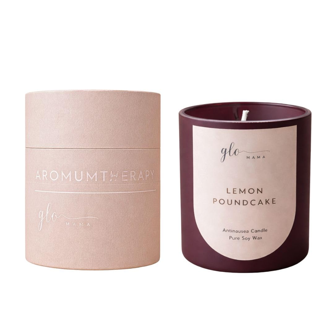 GLO Mama Anti-Nausea Candle for Pregnant Women | Lemon & Vanilla Scent with Natural Essential Oils for Soothing Aromatherapy | Premium Soy Wax Candle | Perfect for Morning Sickness Relief-picture-25