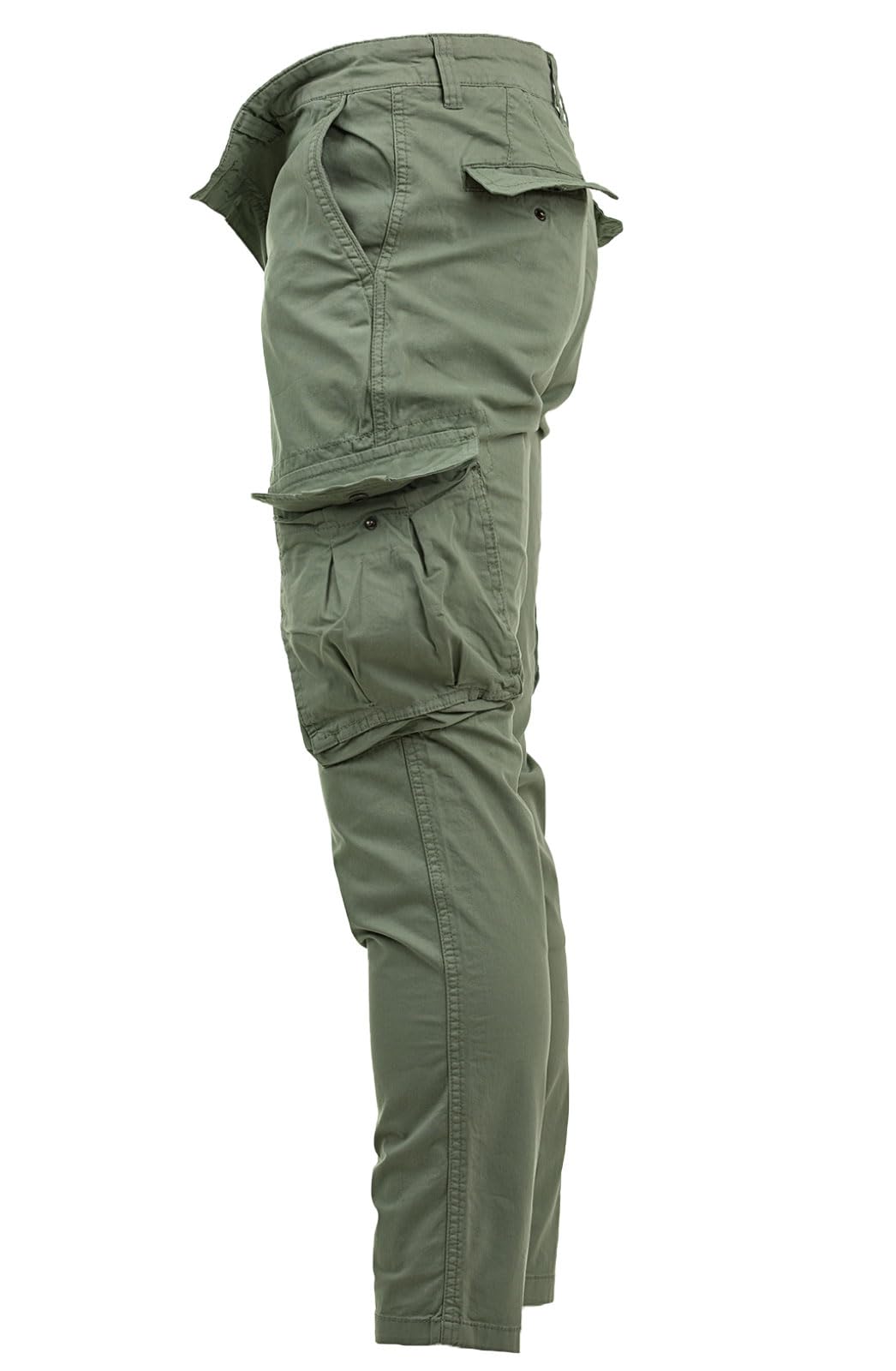 Instinct Pantaloni Cargo Uomo Estivi Slim Fit Tasconati con Tasche Laterali Militari da Lavoro Trekking Outdoor Pantaloni Multitasche Leggeri Traspiranti in Cotone Primavera Estate