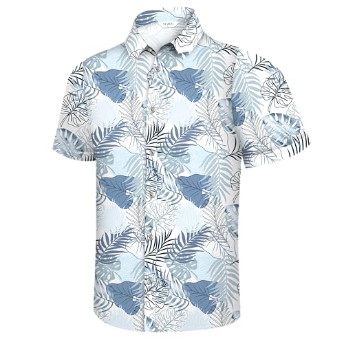 Image of Hawaiian Shirt for Men Tropical Shirts Summer Beach Button Down Short Sleeve Luau Aloha Floral Cruise Vacation Outfit 2026