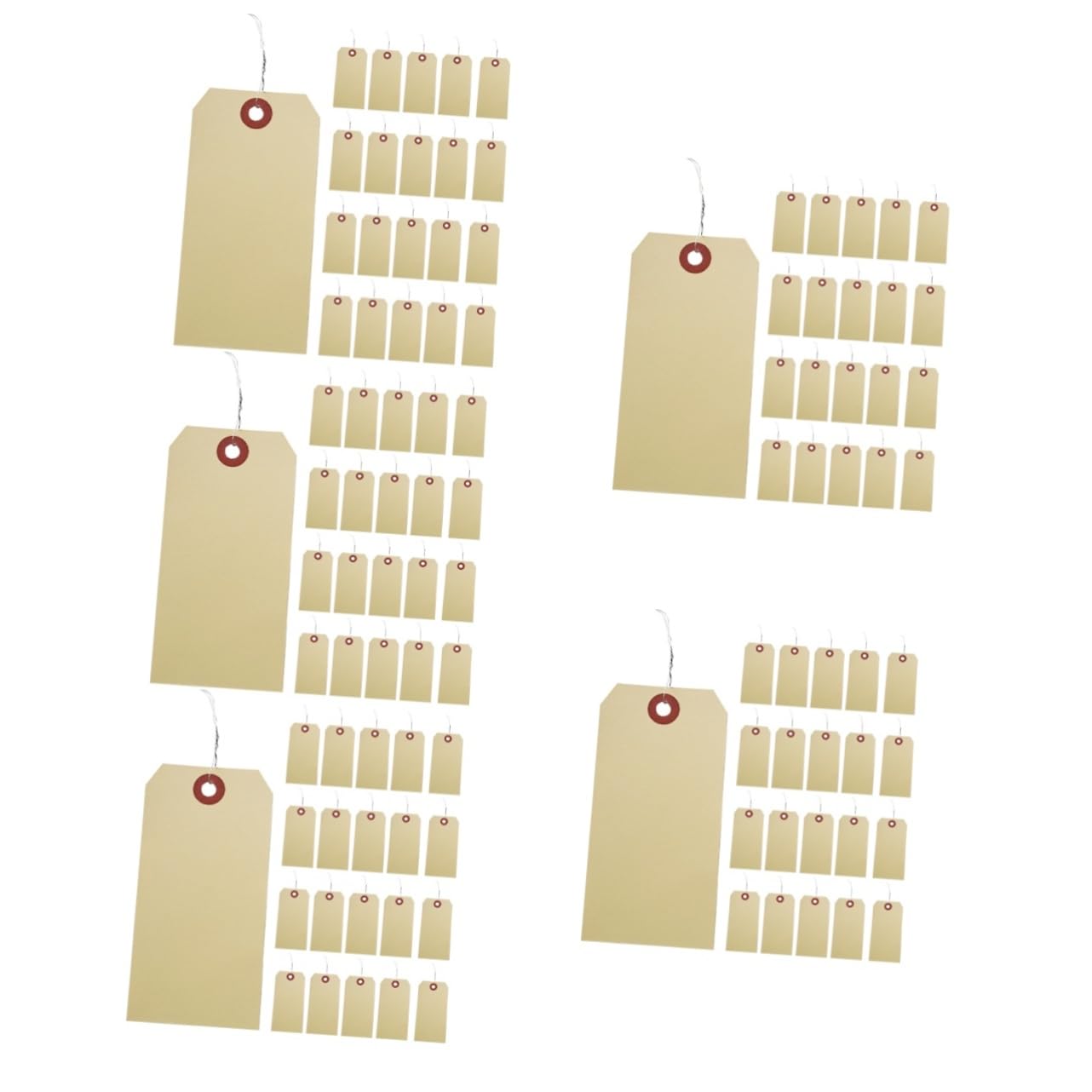 Gatuida 250pièces Étiquettes Manille Avec Fils Fer Étiquettes Expédition Blanches Pour Identification De Produits Et