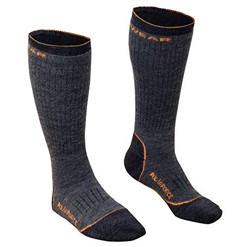 RefrigiWear PolarForce Sock - Merino Wool, Moisture-Wicking, Reinforced Toe & Heel, Arch Support