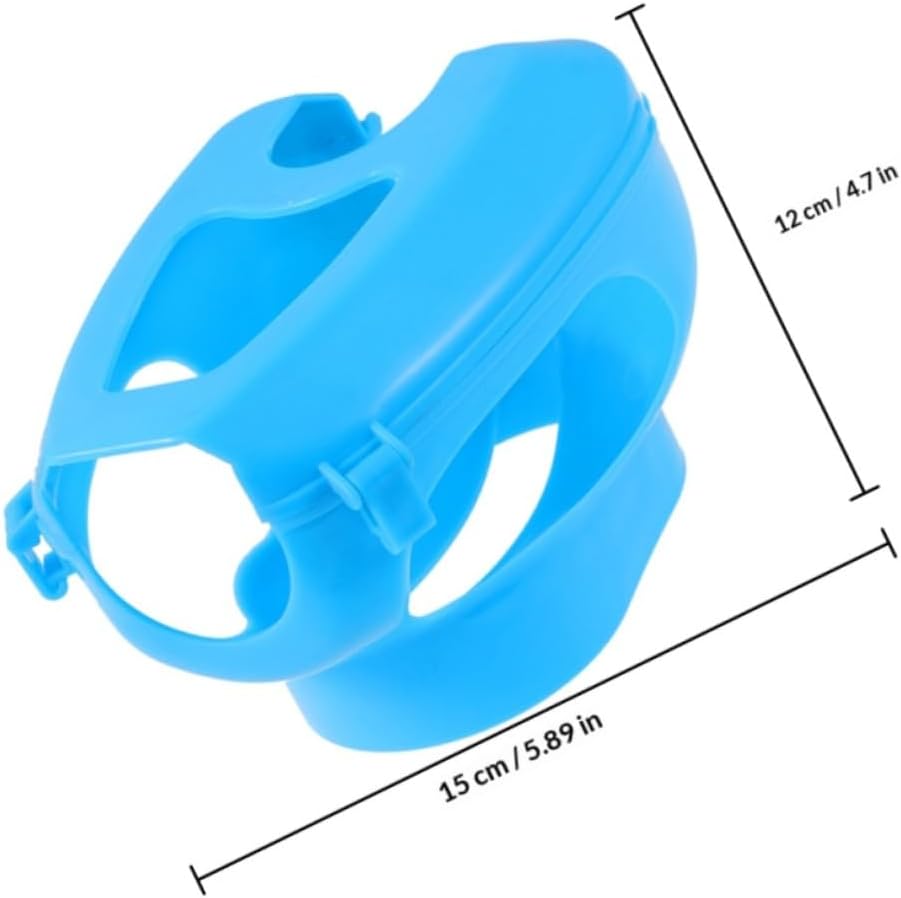 6pcs Pigeon Fixed Holder Rack for Feeding and Injection, Blue Hollow Bird Medicines Device with Foot Ring, Suitable for Pigeon Care and Veterinary Use