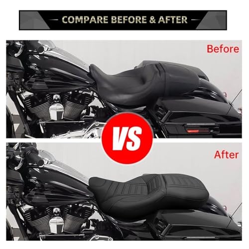 Cojín de asiento para motos compatible con Touring CVO Street Glide 2009-2022 7