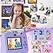 Kids Camera Instant Print - 1080P HD Video Digital Camera for Toddler with Printing Photo Paper, Portable Toy for 4 5 6 7 8 9 10 Years Old, Christmas Birthday Gifts for Boys Girls (Purple)