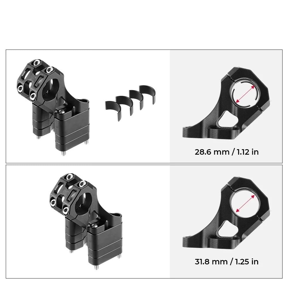 Wsporniki kierownicy Dla Talaria Uchwyt Do Montażu Na Wsporniku Kierownicy CNC Aluminium Pasuje Do Talaria Sting MX3 MX4 Akcesoria Motocyklowe Zacisk Wspornika Kierownicy(Handlebar)