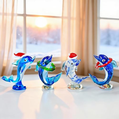 Eleganza oceanica: i delfini rappresentano grazia, armonia e intelligenza, rendendo queste figurine un'aggiunta accattivante e arricchente a qualsiasi casa o ufficio