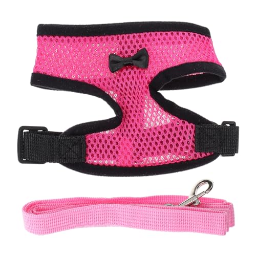 HOLIDYOYO Elegant Chicken Harness and Leash Set Wearable Chicken Harness for Rooster Hen Vest for Parties