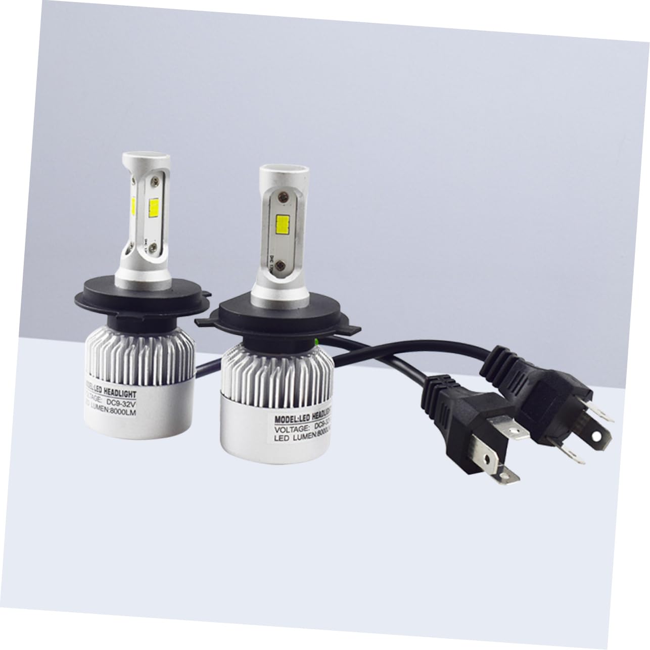 Zerodeko Lampadina LED H4 per Fari Auto, Chip Csp, Alluminio, Design , 2 Pezzi, per Auto e Camion