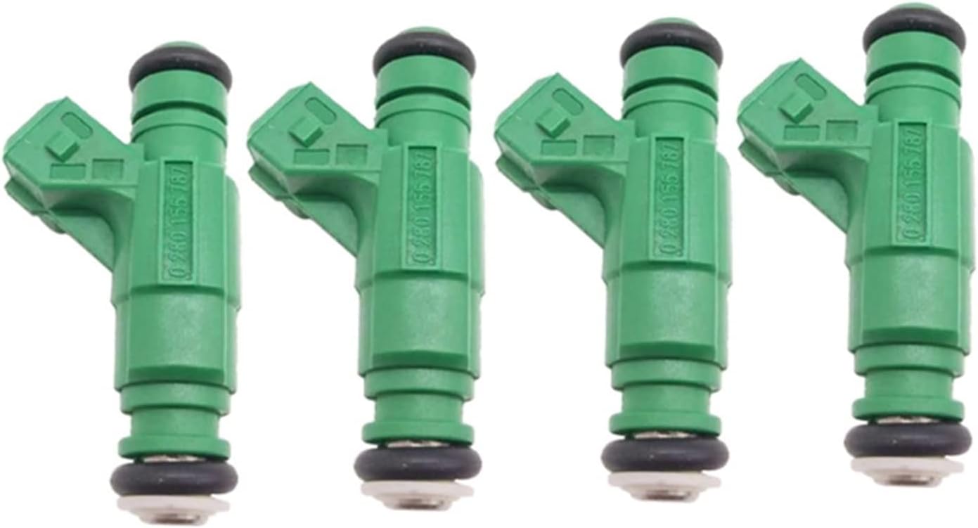 4x Fuel Injector Nozzle 0280155787 Compatible With LAND ROVER Compatible With DISCOVERY RANGE 8CYL 4.0L 4.6 L V8 1999-2002 Car Injection
