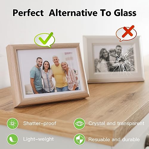 EasBriight 10-Pack of 12×12"×0.02" PET/Plexiglass Sheets, Transparent Flexible Plastic Sheet Panels, for Painting, Crafts, Signs, Picture Frames, Arts, DIY Display Project - Image 6